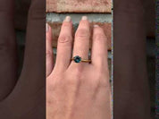 1.58ct Round Cut Green Montana Sapphire