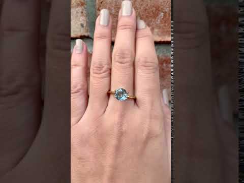 2.06ct Round Cut Ceylon Blue Sapphire