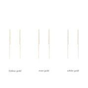 Gold Bar Threader Earrings