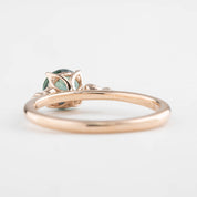 Estel Ring, 1.03ct Peacock Green Montana Sapphire
