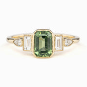 Edith Ring, 1.43/1.39ct Madagascar Sapphire