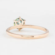 Floryn Ring 0.83ct Parti Blue Green Queensland Sapphire, 14K Rose Gold (One of a kind)