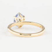 Floryn Ring 1.22ct Light Blue Unheated Sapphire, 14K Yellow Gold (One of a kind)