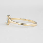 Kylie Ring 0.57ct Light Blue Madagascar Sapphire, 14K Yellow Gold