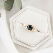 Remi Ring 0.96ct Teal Blue Montana Sapphire, 14K Yellow Gold (One of a kind)