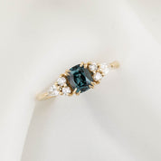 Remi Ring 0.96ct Teal Blue Montana Sapphire, 14K Yellow Gold (One of a kind)