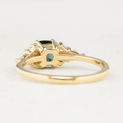 Remi Ring 0.96ct Teal Blue Montana Sapphire, 14K Yellow Gold (One of a kind)