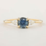Olivia Ring - 0.9ct Teal Blue Montana Sapphire (One of a kind)