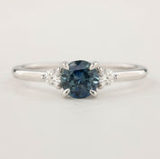 Emilie Ring - 0.85ct Blue Montana Sapphire (One of a kind)