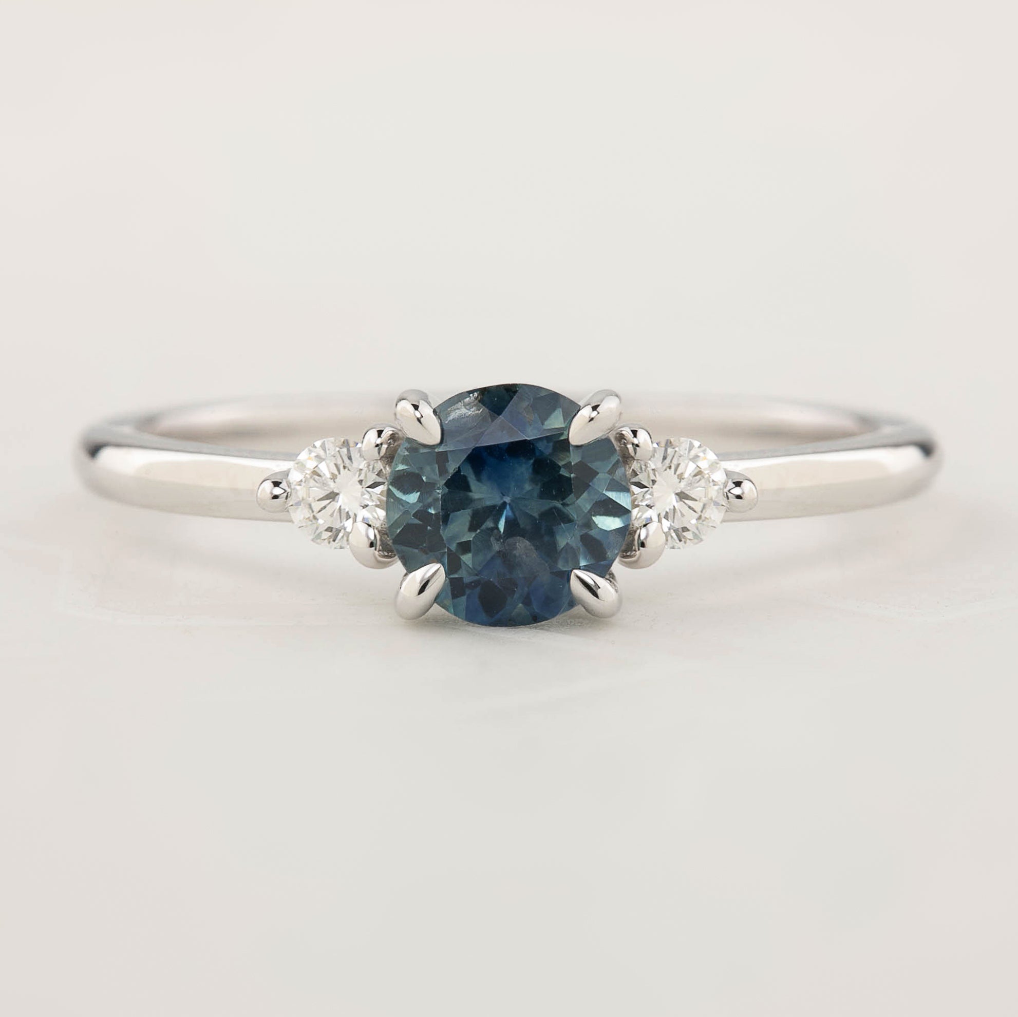 Emilie Ring - 0.85ct Blue Montana Sapphire (One of a kind)
