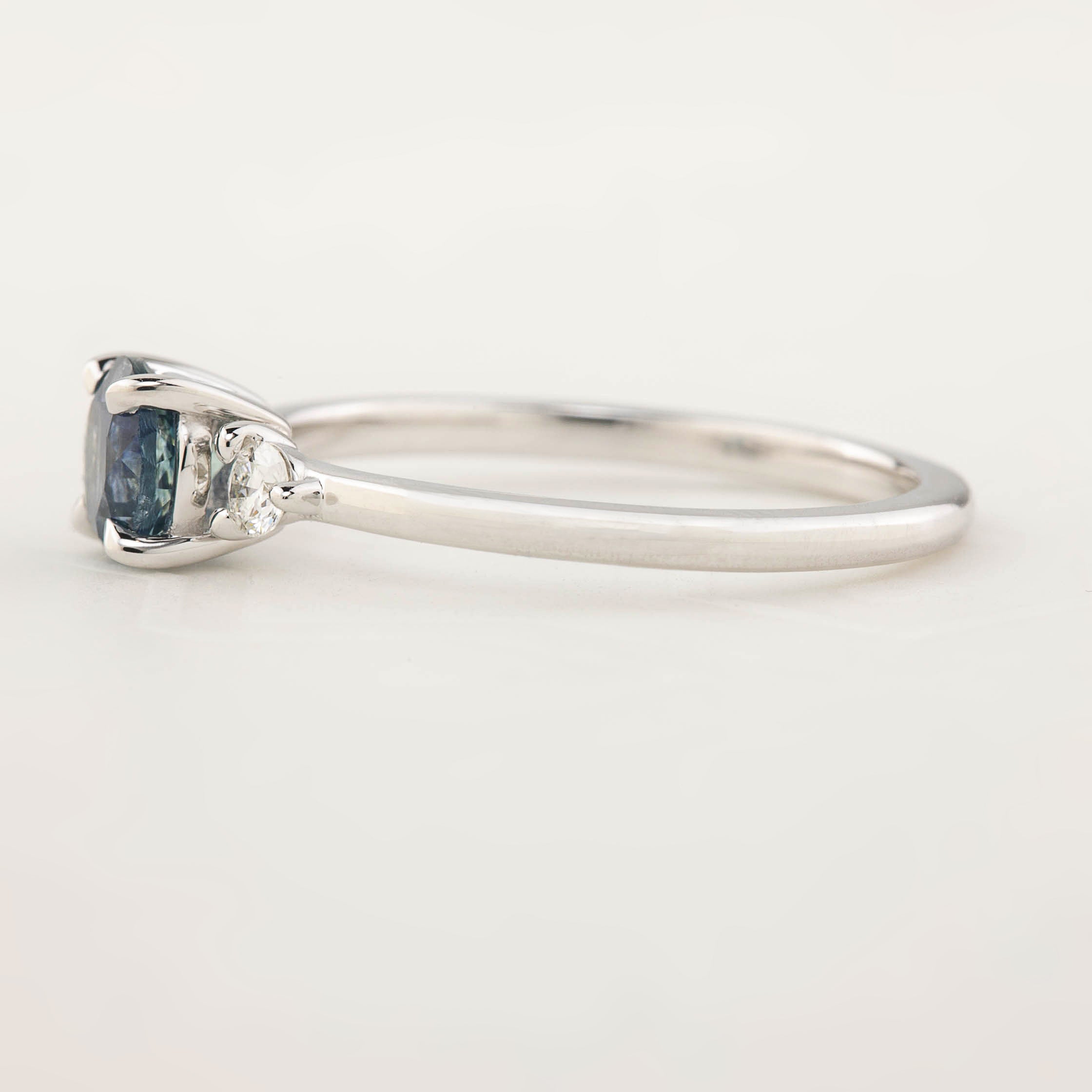 Emilie Ring - 0.85ct Blue Montana Sapphire (One of a kind)