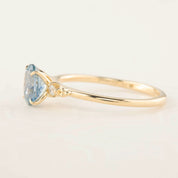 Estel Ring - 1.14ct Blue Green Montana Sapphire (One of a kind)