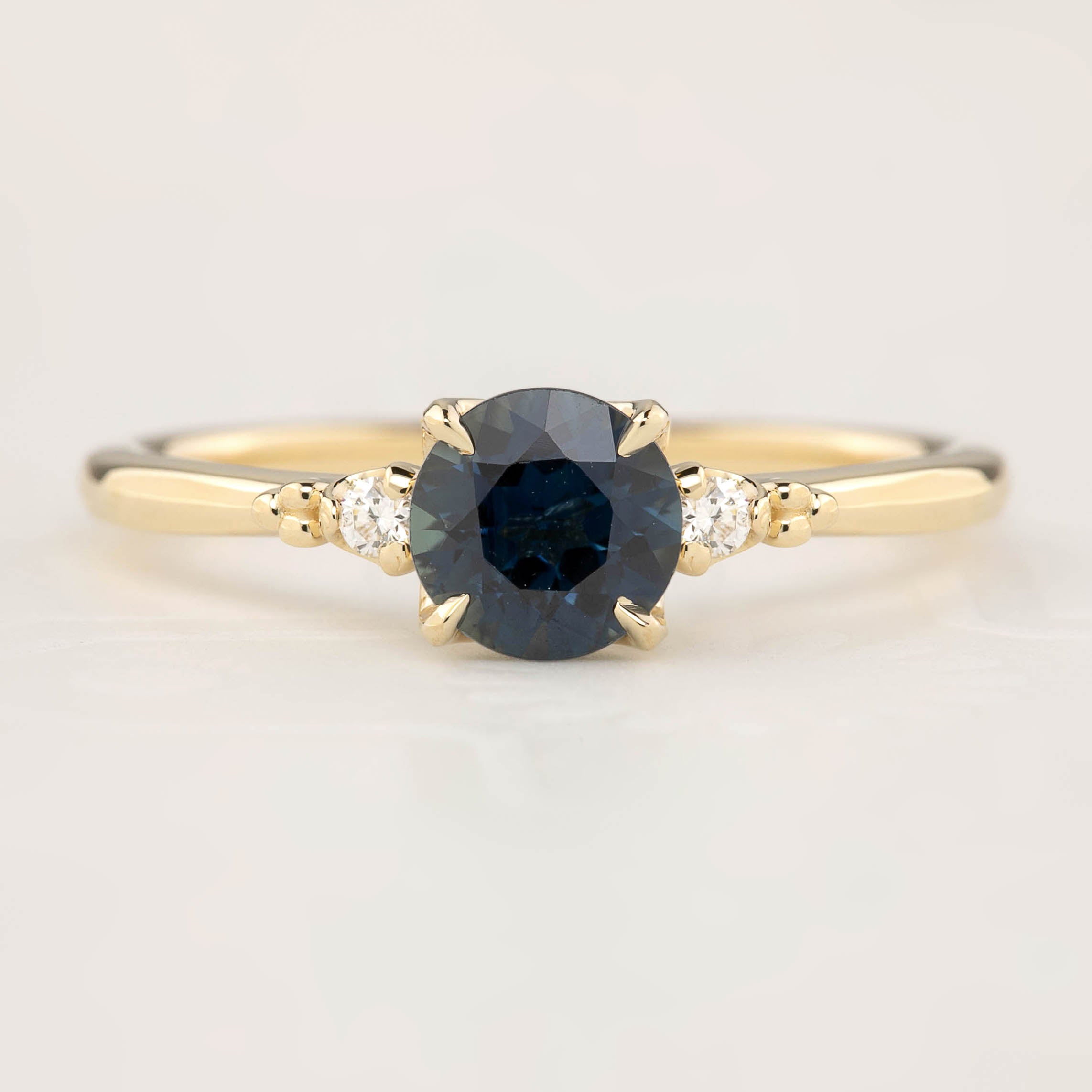 Estel Ring 0.99ct Deep Blue Queensland Sapphire (One of a kind)