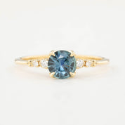 Estel Luxe Ring - 0.77ct Teal Blue Montana Sapphire (One of a kind)