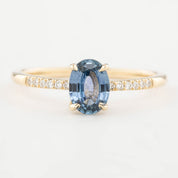 Audrey Ring - 1.25ct Blue Montana Sapphire (One of a kind)