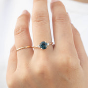 Emilie Ring - 1.59ct Royal Blue Montana Sapphire (One of a kind)