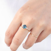 Emilie Ring - 1.59ct Royal Blue Montana Sapphire (One of a kind)