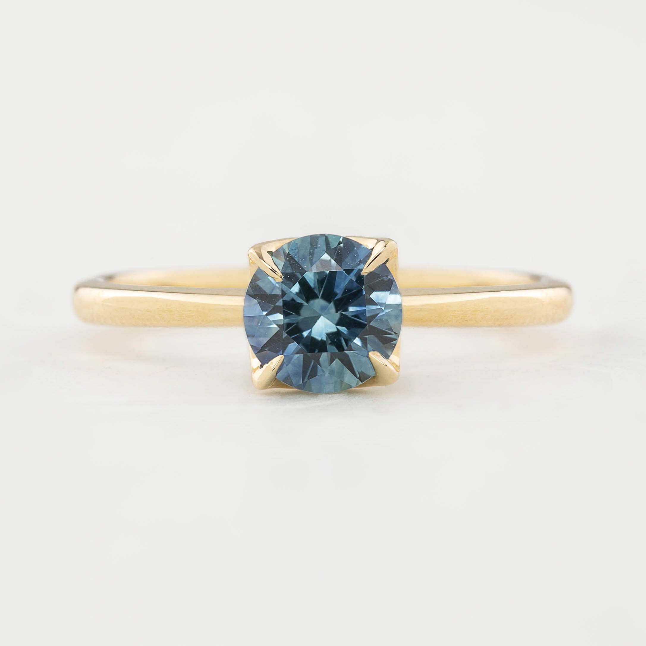 Sara Ring - 0.97ct Ocean Blue Montana Sapphire (One of a kind)