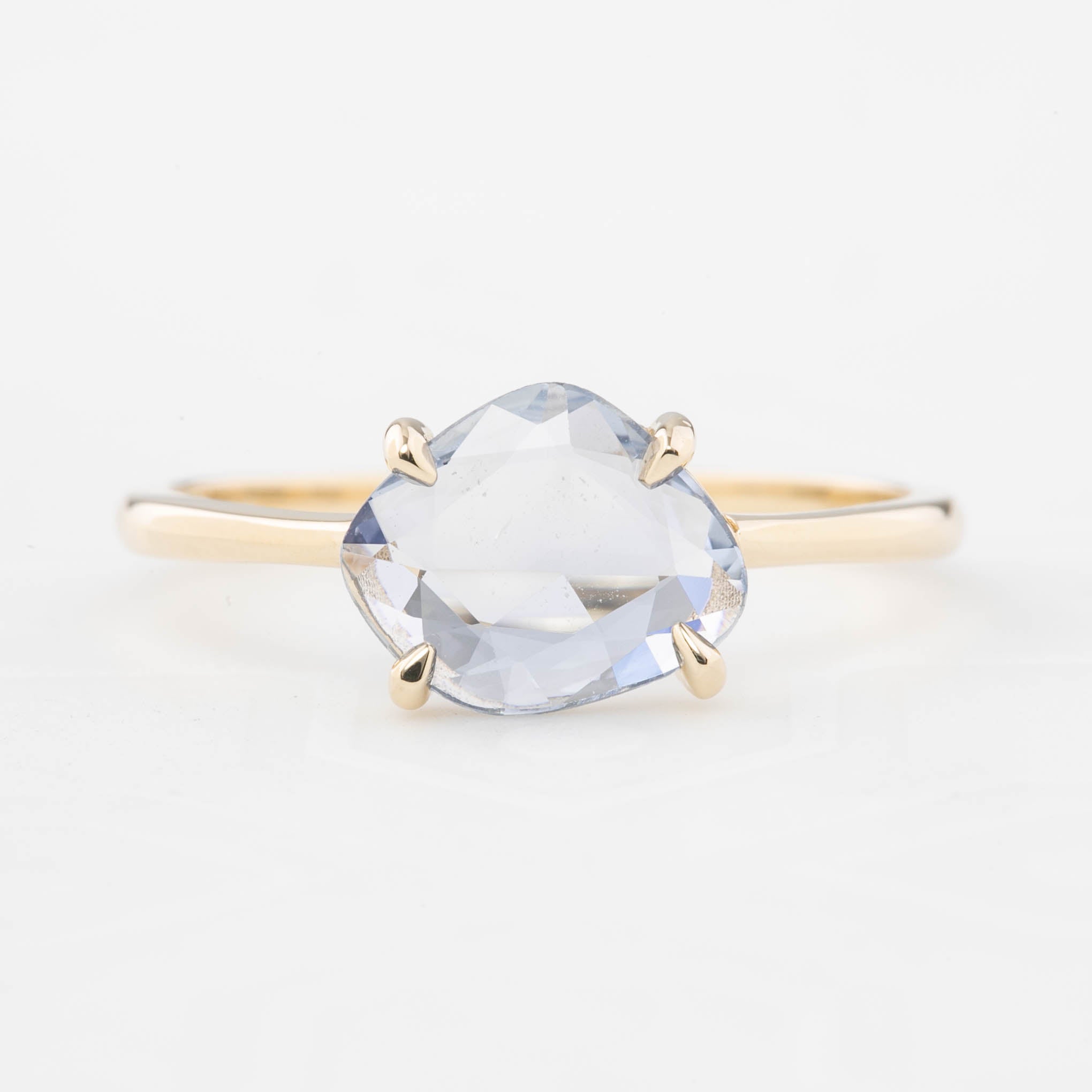 Lisa Ring - 1.18ct Unheated Organic Cut Light Blue Sapphire (One of a kind)