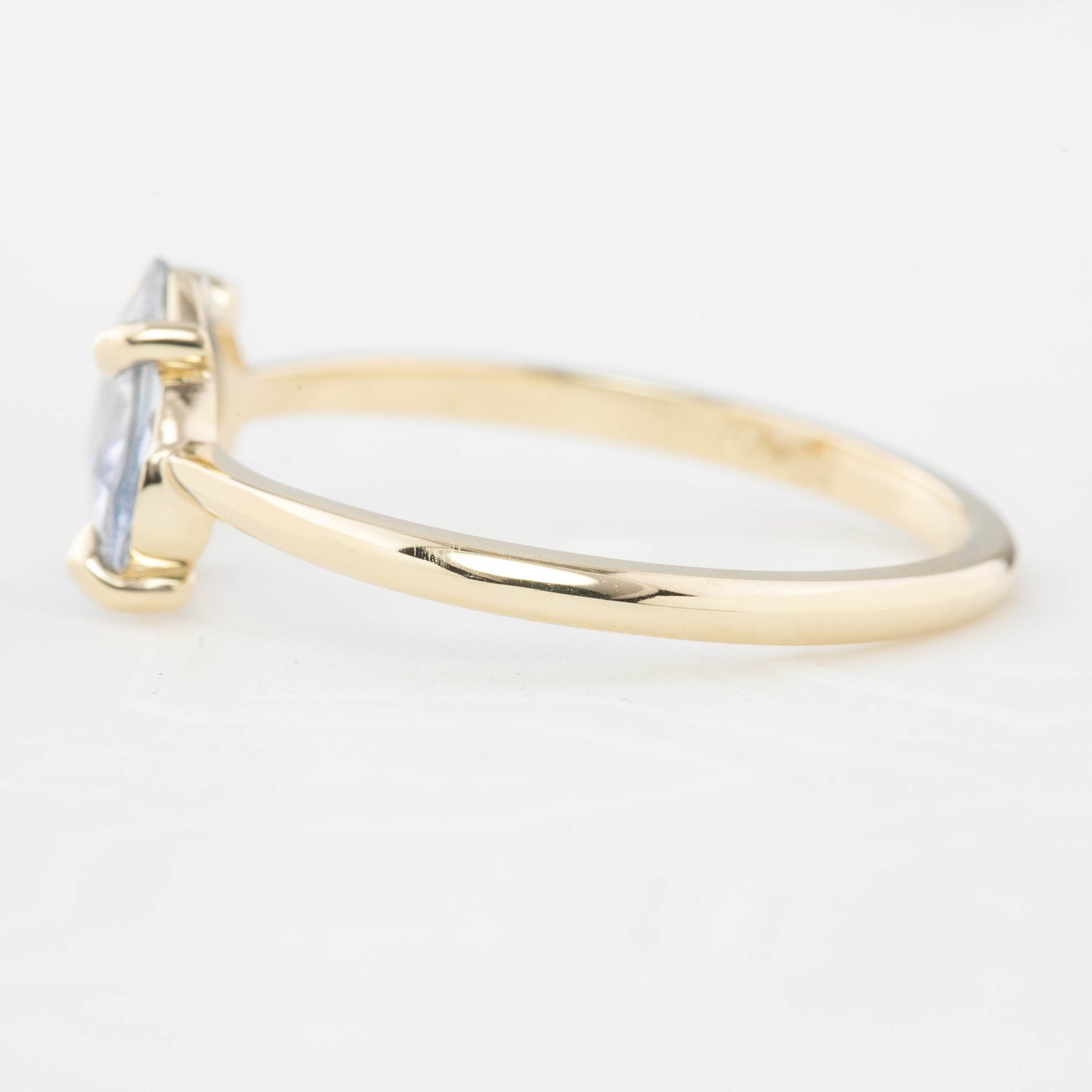 Lisa Ring - 1.18ct Unheated Organic Cut Light Blue Sapphire (One of a kind)