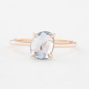 リサリング　非加熱　ブルーマダガスカルサファイア　1.26ct　14Kローズゴールド