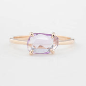 リサリング　非加熱　ピンクマダガスカルサファイア　1.22ct　14Kローズゴールド