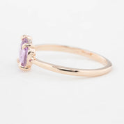 リサリング　非加熱　ピンクマダガスカルサファイア　1.22ct　14Kローズゴールド