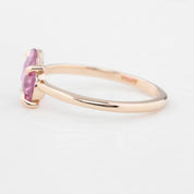 Lisa Ring - 1.43ct Unheated Organic Cut Pink Sapphire, 14k rose gold (One of a kind)