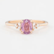 Teresa Ring - 0.84ct Light Pink Ceylon Sapphire, 14k Rose Gold (One of a kind)