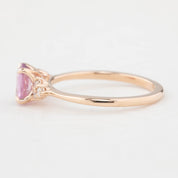 Teresa Ring - 0.84ct Light Pink Ceylon Sapphire, 14k Rose Gold (One of a kind)