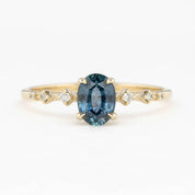 Celeste Ring, 1.00ct Montana Sapphire One of a kind