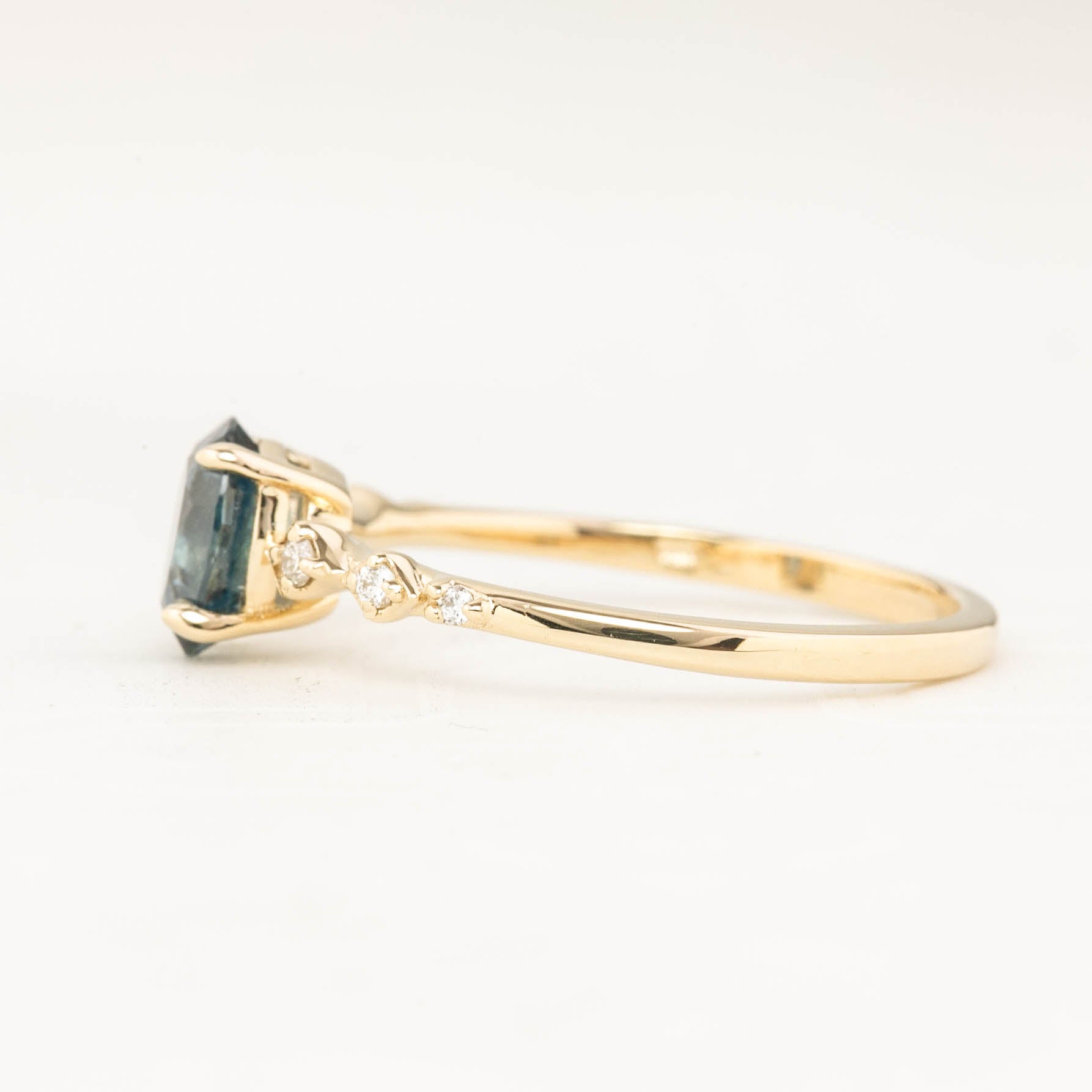 Celeste Ring, 1.00ct Montana Sapphire One of a kind