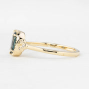 Celine Ring 0.86ct Teal Blue Montana Sapphire Ring (One of a kind)