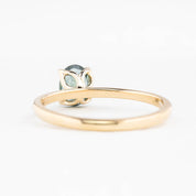 Sara Ring 0.89ct Green Montana Sapphire, 14K Yellow Gold (One of a kind)