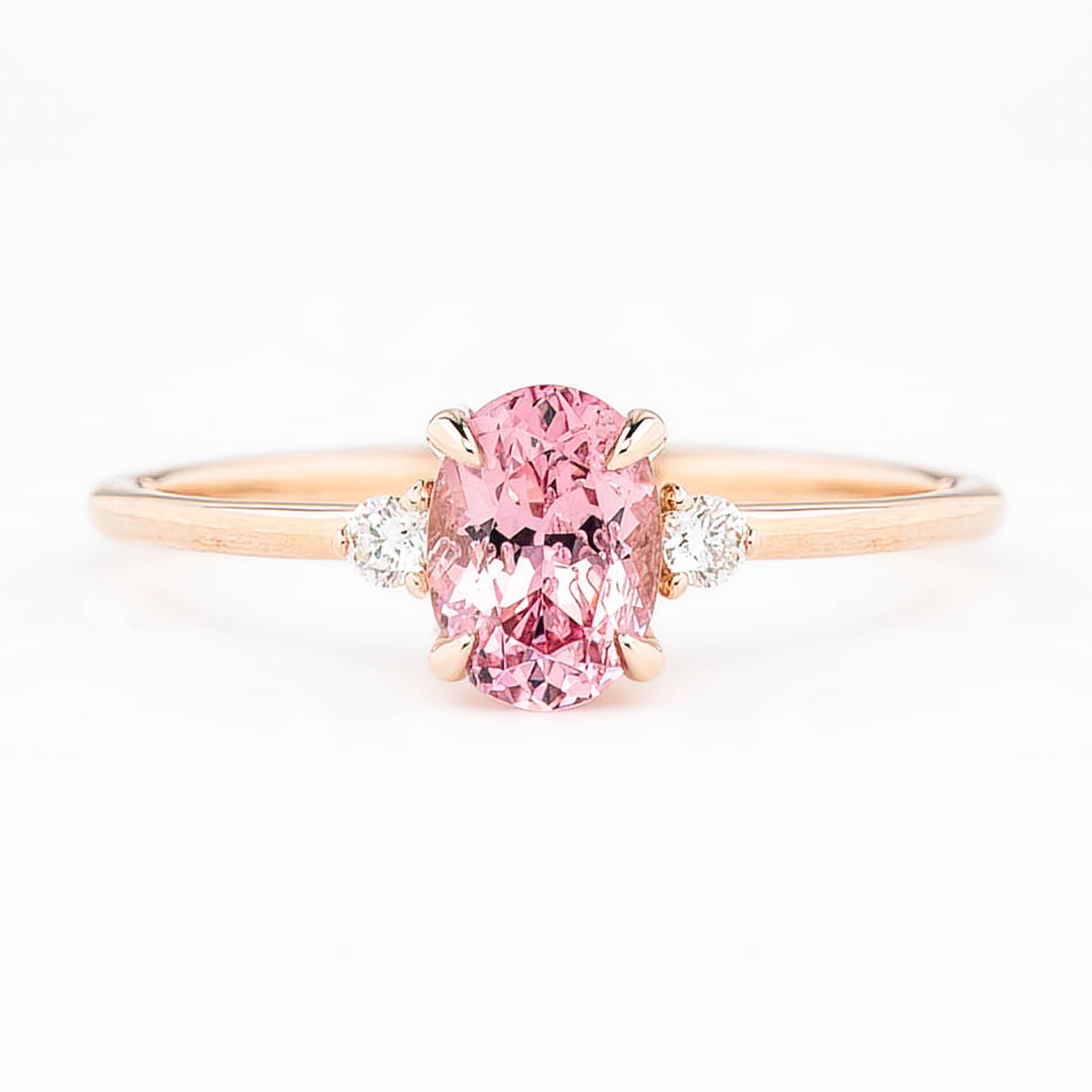 【即日配送】エミリーリング・0.98ct・ピンクスピネル・K14RG