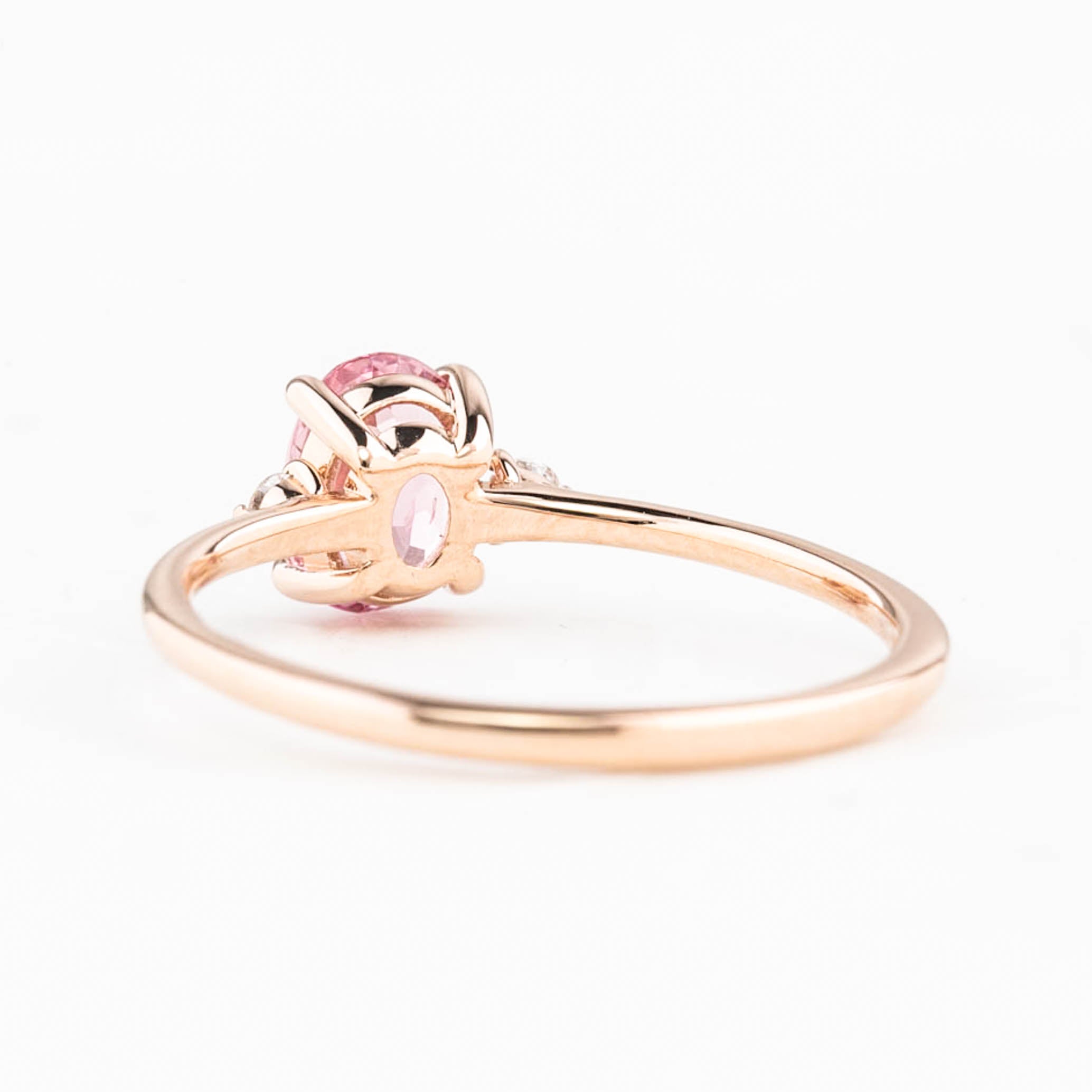 【即日配送】エミリーリング・0.98ct・ピンクスピネル・K14RG