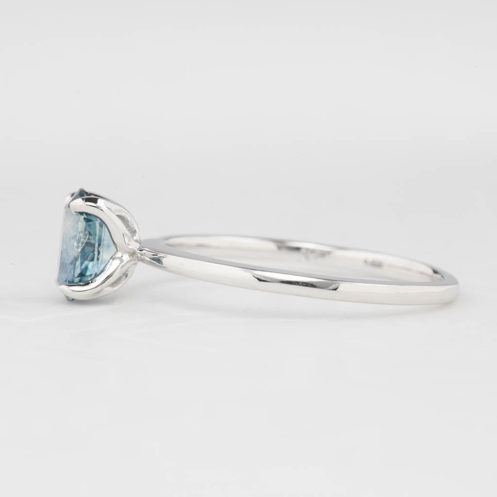 【即日配送】サラリング ・1.06ct・加熱モンタナ産ブルーサファイア・K14WG