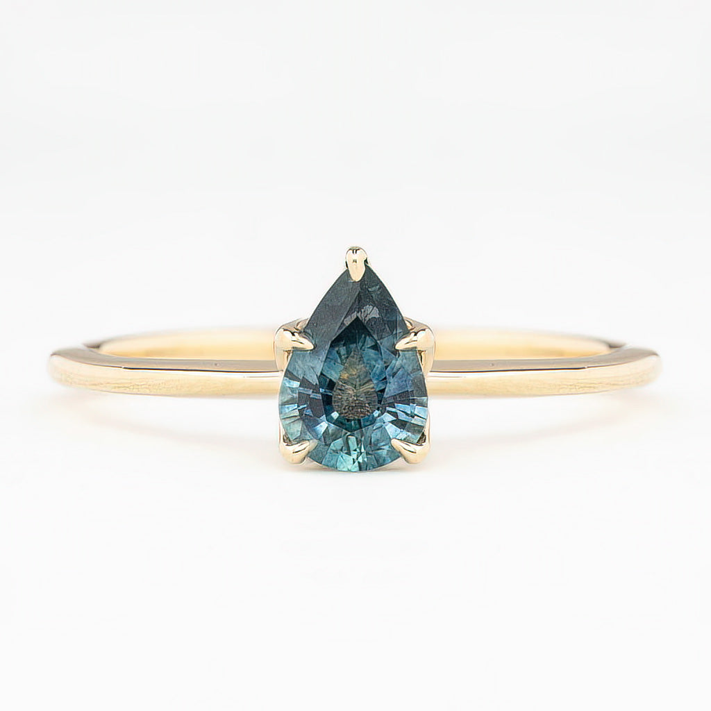 Sara Ring, 0.71ct Montana Sapphire