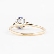 Estel Ring 1.18ct Oval Blue Ceylon Sapphire, 14K Yellow Gold (One of a kind)
