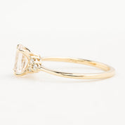 【即日配送】テレサリング ・1.44ct・非加熱マダガスカル産ライトピーチサファイア・K14YG