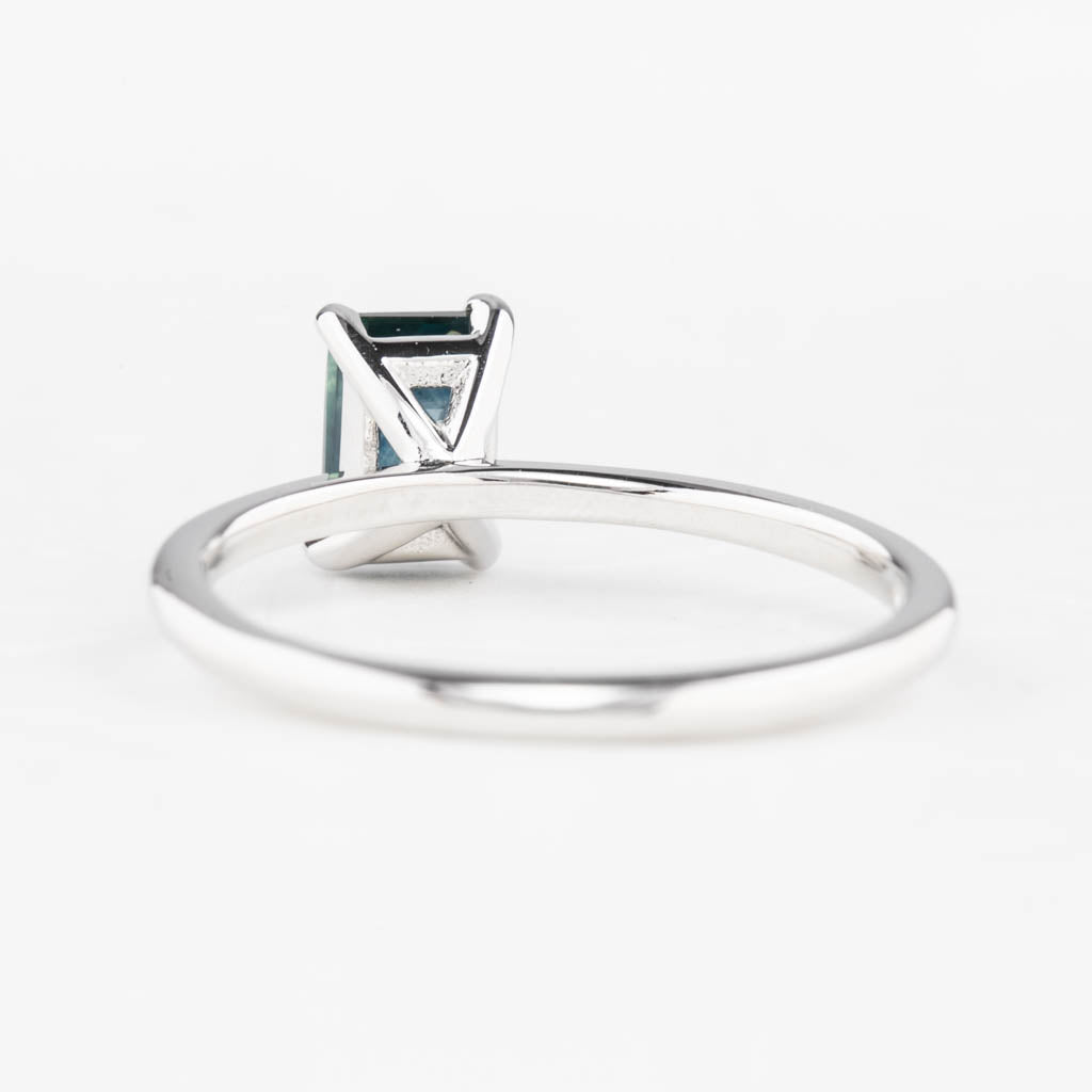 【即日配送】ジェーンリング ・1.12ct・加熱モンタナ産ブルーサファイア・K14WG