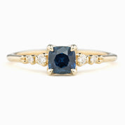 【一点物】エステルラックスリング ・0.83ct・加熱モンタナ産ブルーサファイア・K14YG