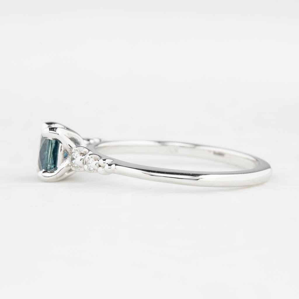 Estel Fleur Ring, 0.72ct Montana Sapphire