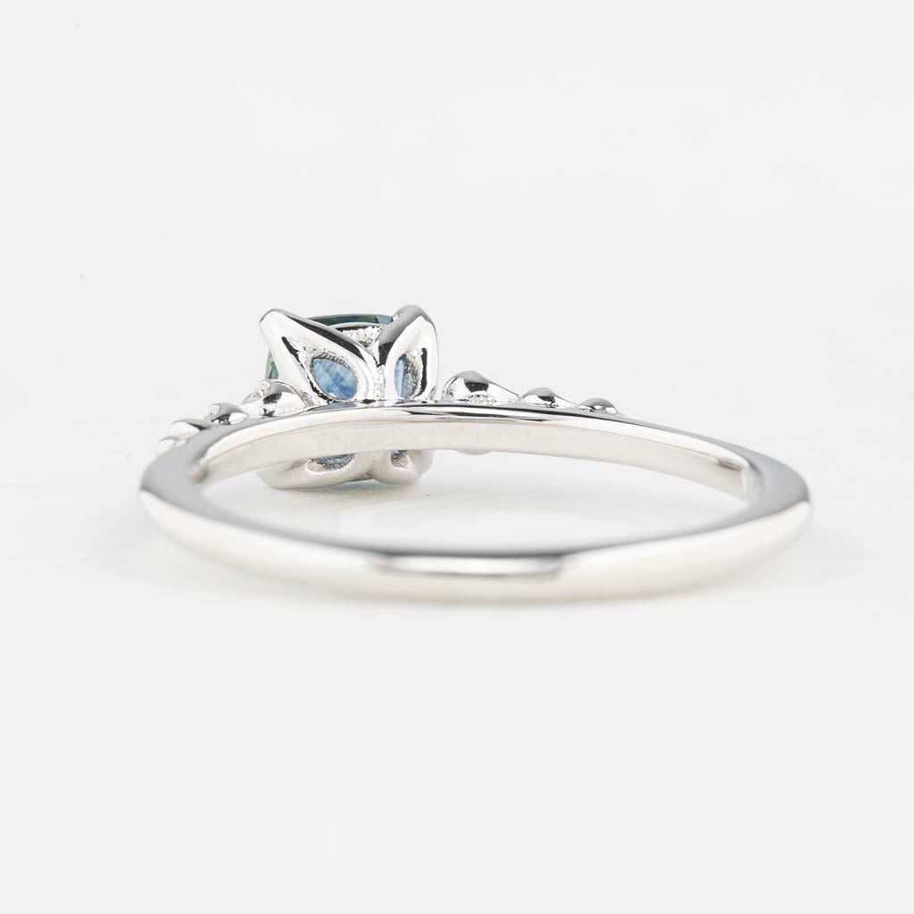Estel Fleur Ring, 0.72ct Montana Sapphire