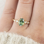 Estel Fleur Ring, 1.75ct Montana Sapphire