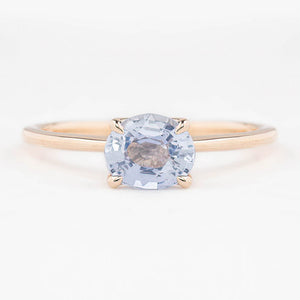 Sara Ring, 1.11ct Madagascar Sapphire, oval shape gemstone