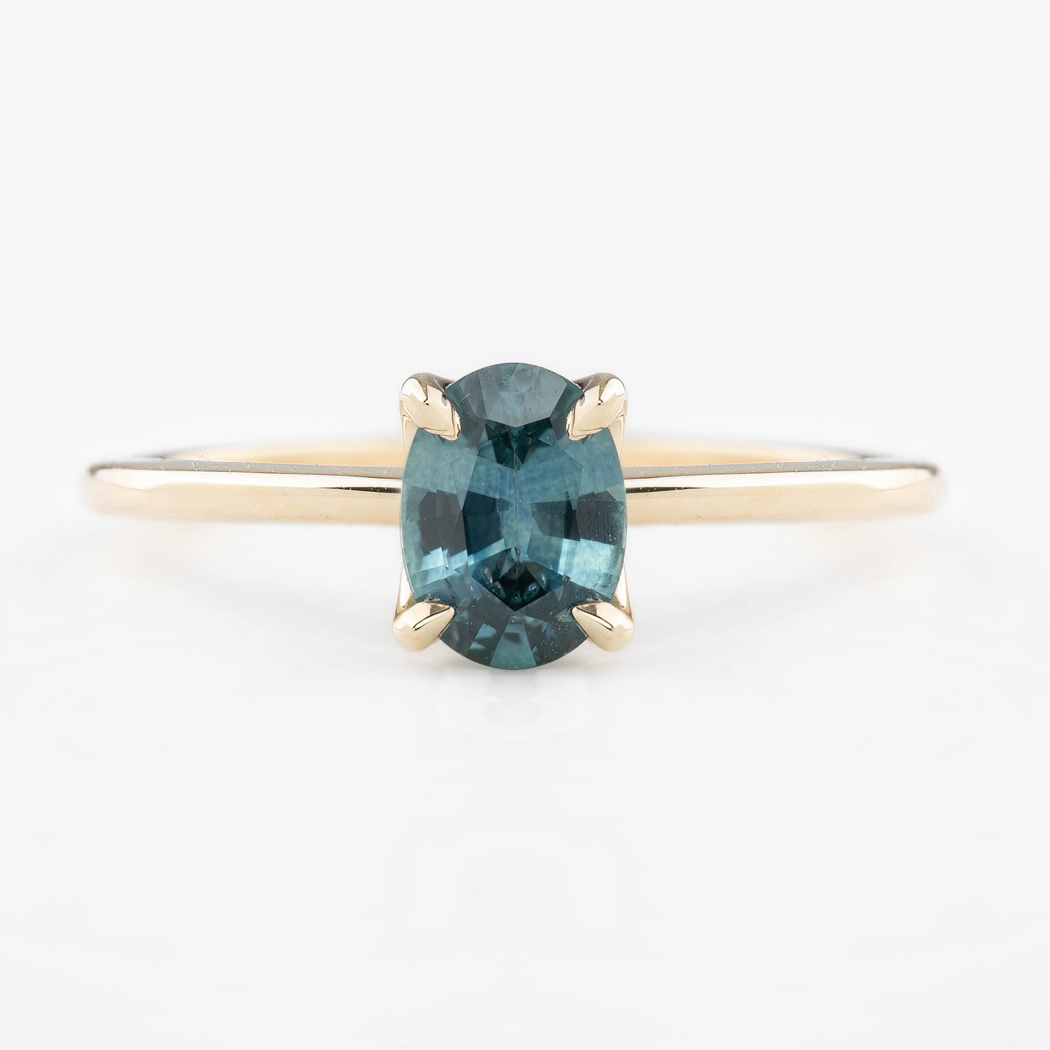 【即日配送】サラリング ・0.82ct・加熱モンタナ産ブルーグリーンサファイア・K14YG