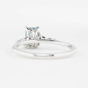 Estel Fleur Four Prongs Ring 1.04ct Light Blue Montana Sapphire, 14K White Gold (One of a kind)