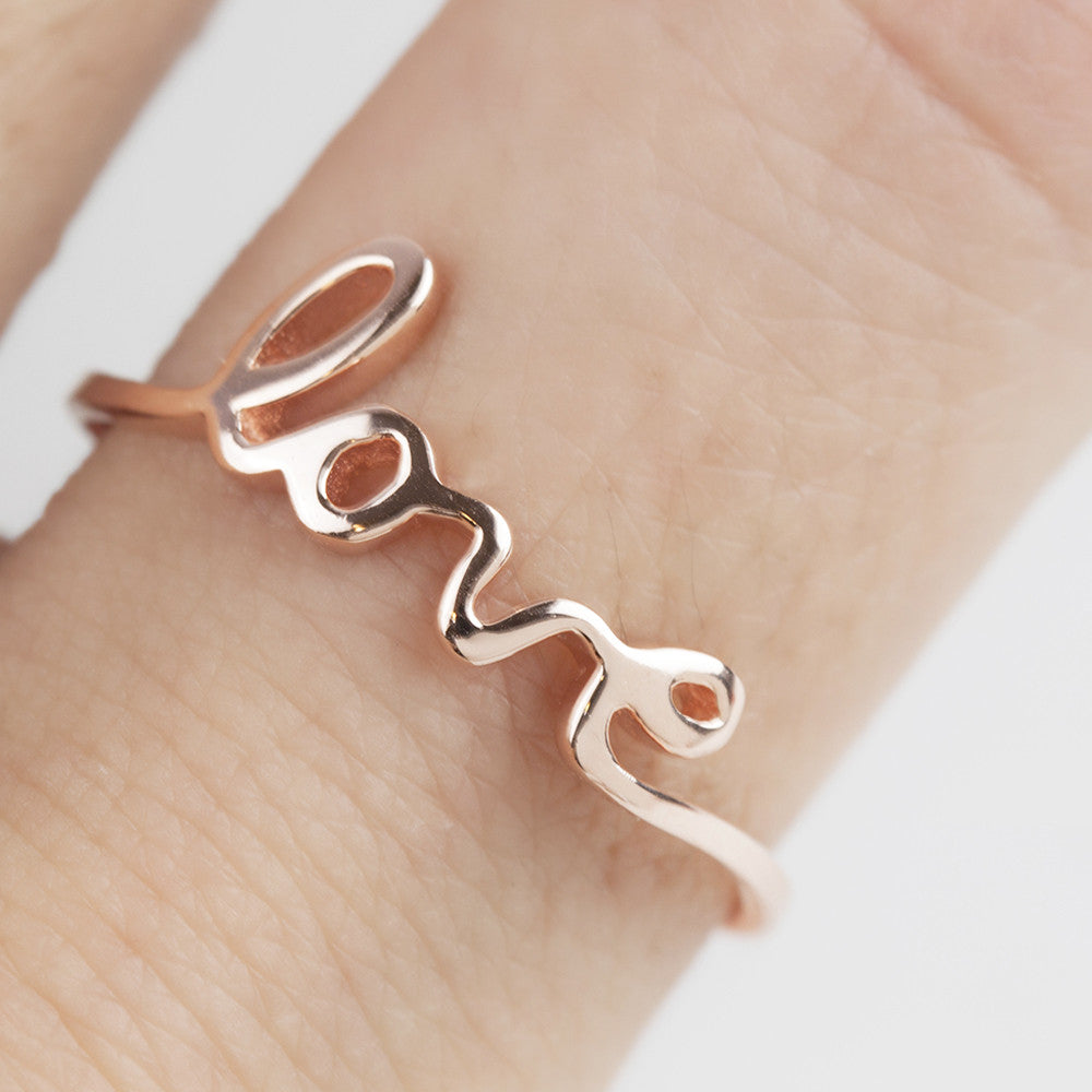Rings : Designer Love-Knot Ring in 14K Gold