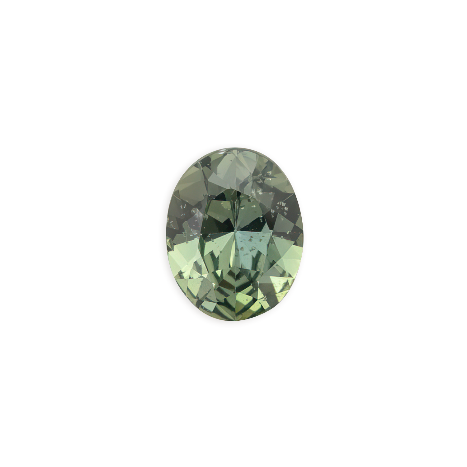 1.88ct Oval Cut Light Green Madagascar Sapphire SO327